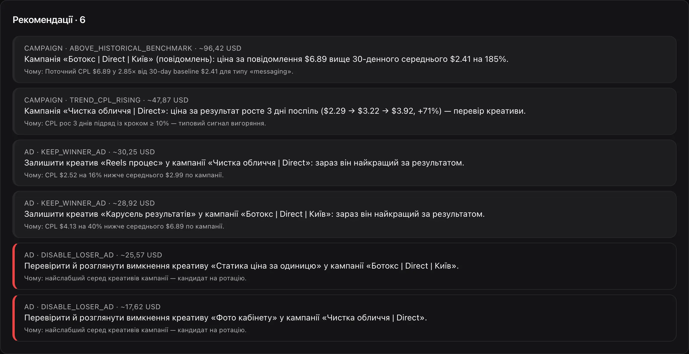 Рекомендації по проєкту з поясненням «Чому»